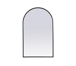 22 in. x 36 in. Arch Mirror in  Black