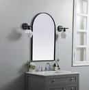 METAL FRAME ARCH MIRROR 22X36 BLACK 