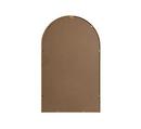 METAL FRAME ARCH MIRROR 22X36 BRASS 