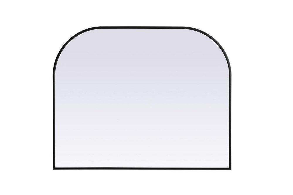 METAL FRAME ARCH MIRROR 42X34 BLACK 