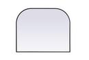METAL FRAME ARCH MIRROR 42X34 BLACK 