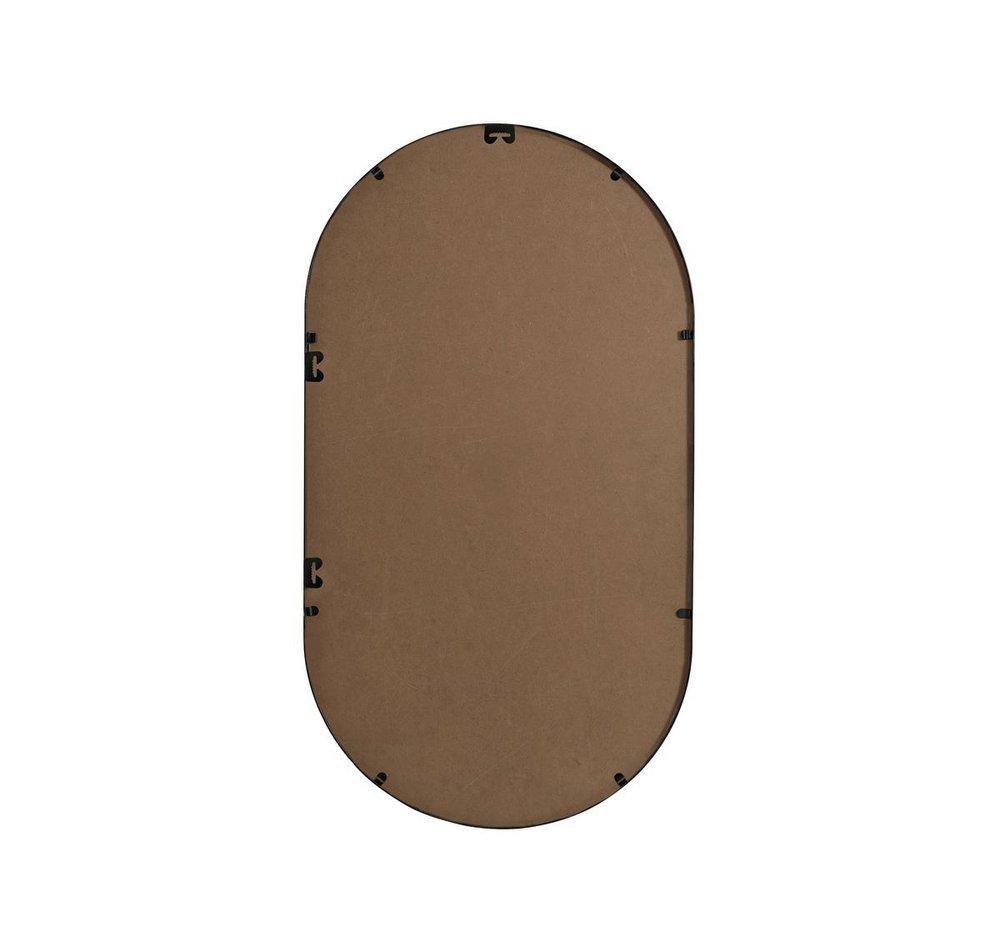 METAL FRAME OVAL MIRROR 20X36 BLACK 