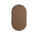 METAL FRAME OVAL MIRROR 20X36 BLACK 