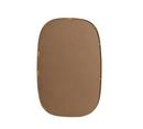 METAL FRAME OVAL MIRROR 24X36 BRASS 