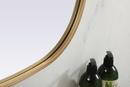 METAL FRAME OVAL MIRROR 24X36 BRASS 