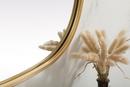 METAL FRAME OVAL MIRROR 24X40 BRASS 