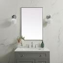 24 in. x 36 in. Rectangular Mirror in  Silver 
