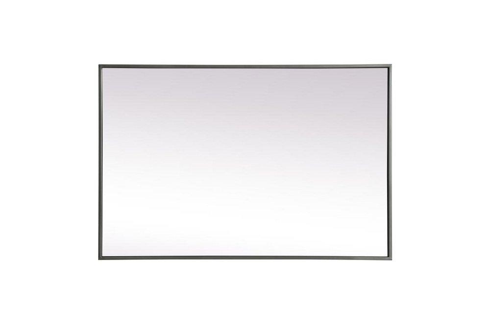 24 in. x 36 in. Rectangular Mirror in  Silver 