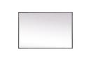 24 in. x 36 in. Rectangular Mirror in  Silver 