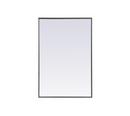 24 in. x 36 in. Rectangular Mirror in  Silver 