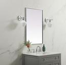 24 in. x 36 in. Rectangular Mirror in  Silver 