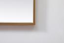 METAL FRAME SQUARE MIRROR 48 BRASS 