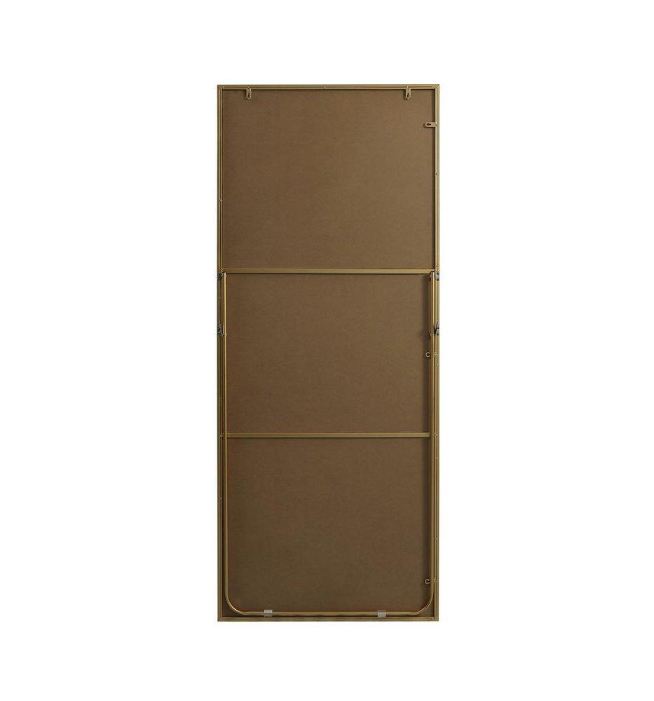 METAL FRAME RECTANGLE FULL LENGTH MIRROR 30X72 BRASS 