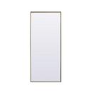 METAL FRAME RECTANGLE FULL LENGTH MIRROR 30X72 BRASS 