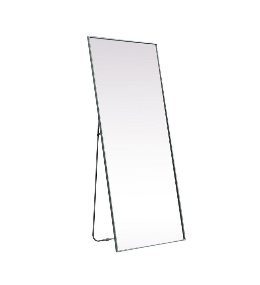 METAL FRAME RECTANGLE FULL LENGTH MIRROR 30X72 SILVER 