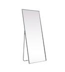 METAL FRAME RECTANGLE FULL LENGTH MIRROR 30X72 SILVER 