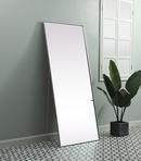 METAL FRAME RECTANGLE FULL LENGTH MIRROR 30X72 SILVER 