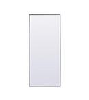 METAL FRAME RECTANGLE FULL LENGTH MIRROR 30X72 SILVER 