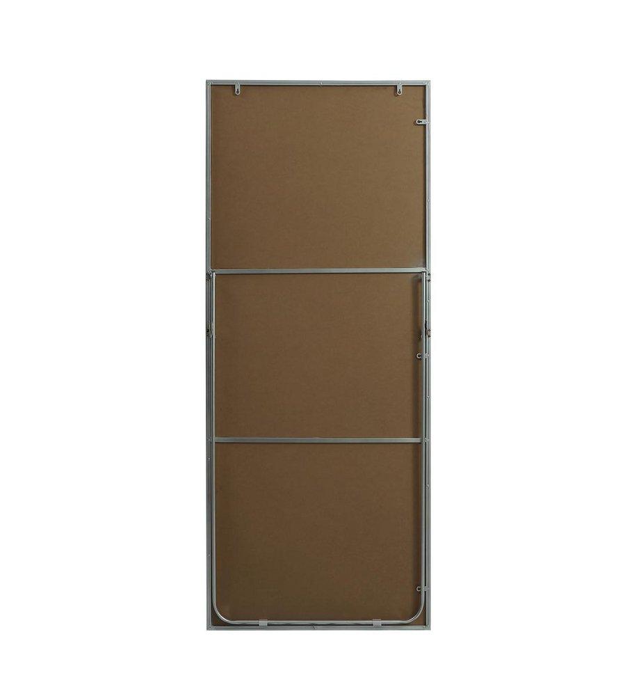 METAL FRAME RECTANGLE FULL LENGTH MIRROR 30X72 SILVER 