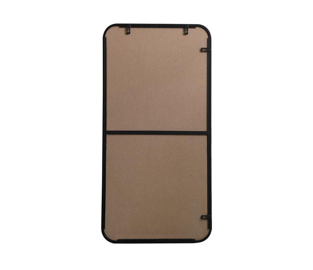 SOFT CORNER METAL RECTANGULAR MIRROR 18X36 BLACK 