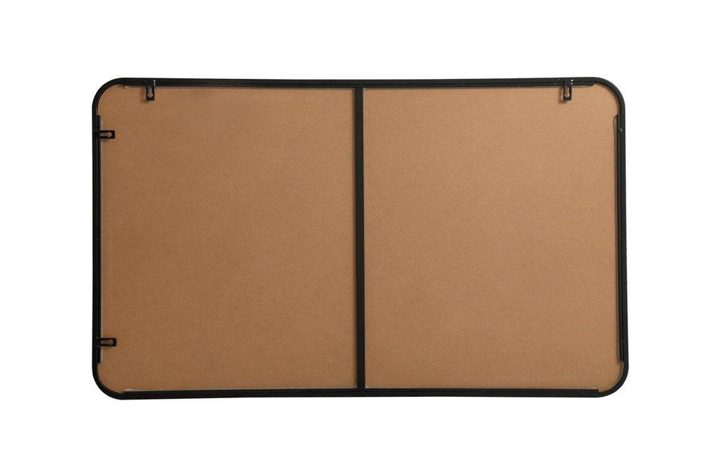 SOFT CORNER METAL RECTANGULAR MIRROR 24X40 BLACK 