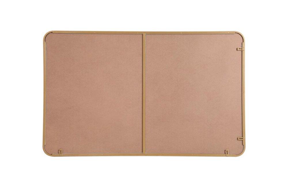 SOFT CORNER METAL RECTANGULAR MIRROR 30X48 BRASS 