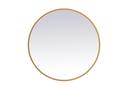 36 LED MIRROR W/ ADJUSTABLE COLOR TEMPERATURE 3000K/4200K/6400K BRASS 