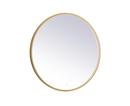 36 LED MIRROR W/ ADJUSTABLE COLOR TEMPERATURE 3000K/4200K/6400K BRASS 