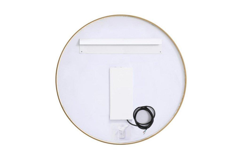 36 LED MIRROR W/ ADJUSTABLE COLOR TEMPERATURE 3000K/4200K/6400K BRASS 