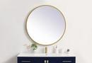 36 LED MIRROR W/ ADJUSTABLE COLOR TEMPERATURE 3000K/4200K/6400K BRASS 