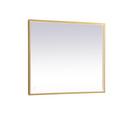 30X36 LED MIRROR W/ ADJUSTABLE COLOR TEMPERATURE 3000K/4200K/6400K BRASS 