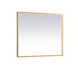 30 x 36 in.  Led Mirror W/ Adjustable Color Temperature in  Brass