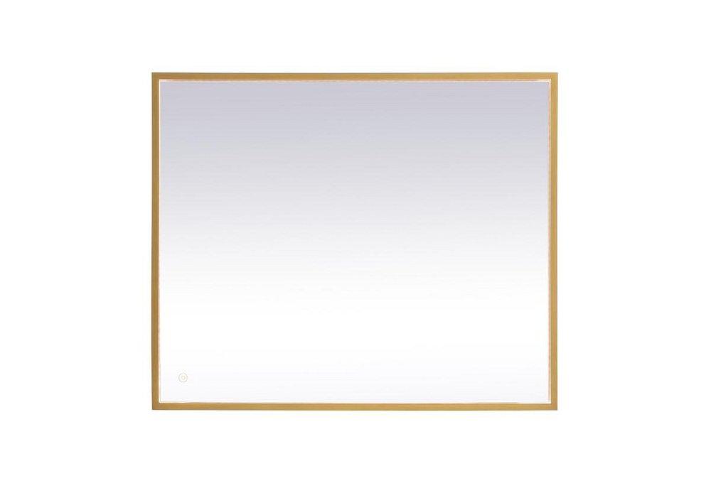 30X36 LED MIRROR W/ ADJUSTABLE COLOR TEMPERATURE 3000K/4200K/6400K BRASS 