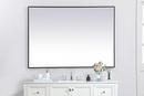42X60 LED MIRROR W/ ADJUSTABLE COLOR TEMPERATURE 3000K/4200K/6400K BLACK 