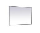 42X60 LED MIRROR W/ ADJUSTABLE COLOR TEMPERATURE 3000K/4200K/6400K BLACK 