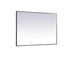 42 x 60 in.  Led Mirror W/ Adjustable Color Temperature in Black