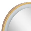 24 OVAL LIGHTED MIR - MATTE BLACK POWDER COAT 