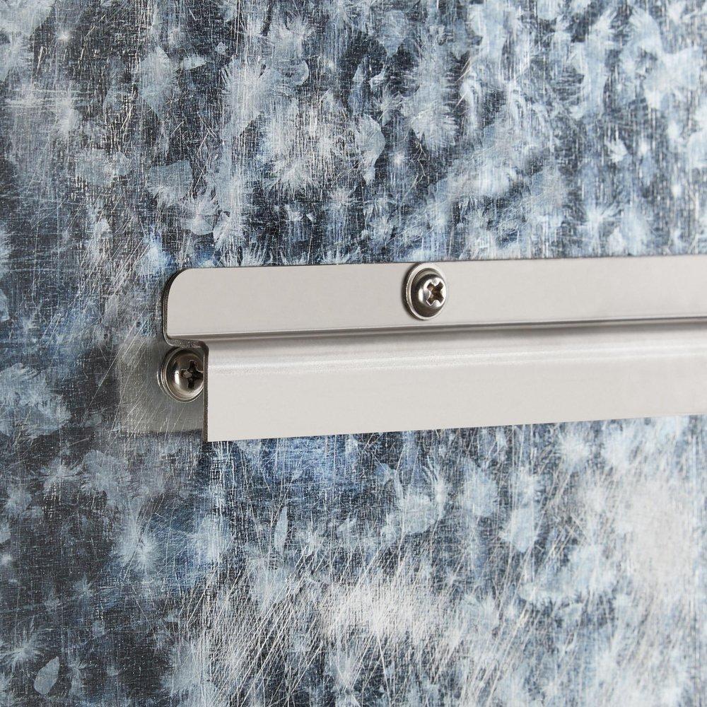 24 in. Oval Lighted Mirror in Matte Black Powder Coat 