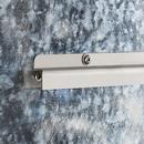 24 in. Oval Lighted Mirror in Matte Black Powder Coat 