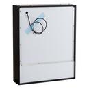 Lighted Medicine Cabinet in Matte Black Powder Coat 