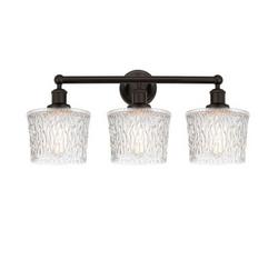 3-Light 25in. Wide Vanity -Light Fixture in Oil Rubbed Bronze / Clear