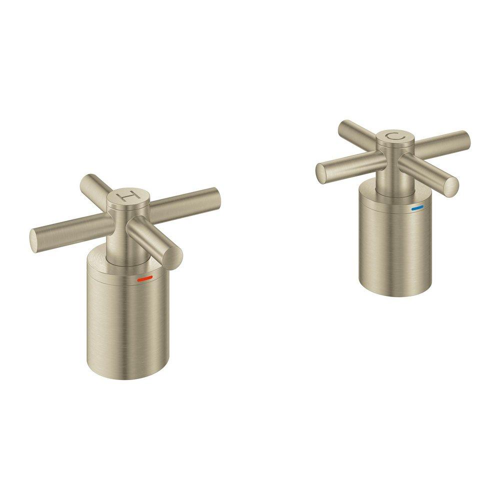 CROSS HANDLES PAIR FOR TUB FILLERS 