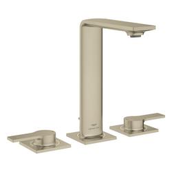 Two Handle Widespread Bathroom Sink Faucet in Brushed Nickel