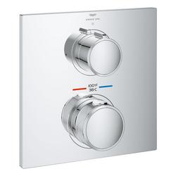 Single Function 2-Handle Thermostatic Valve Trim in Chrome