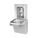 Wall Mount Bi-Level Indoor Water Cooler in Greystone with Electric Bottle Filling Station