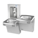 Wall Mount Bi-Level Indoor Water Cooler in Greystone with Electric Bottle Filling Station