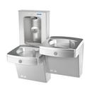 Wall Mount Bi-Level Steel Indoor Electric Bottle Filling Station in Steel Finish, Refrigerated 