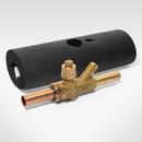 CYCLEMASTER 1/4 FTG X FTG MULTI SPLIT BALL VALVE WITH ACCESS PORT & INSULATION 