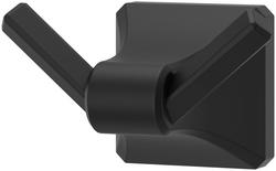 Double Robe Hook in Matte Black