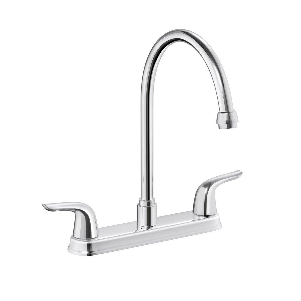 Two Handle Kitchen Faucet in Polished Chrome 